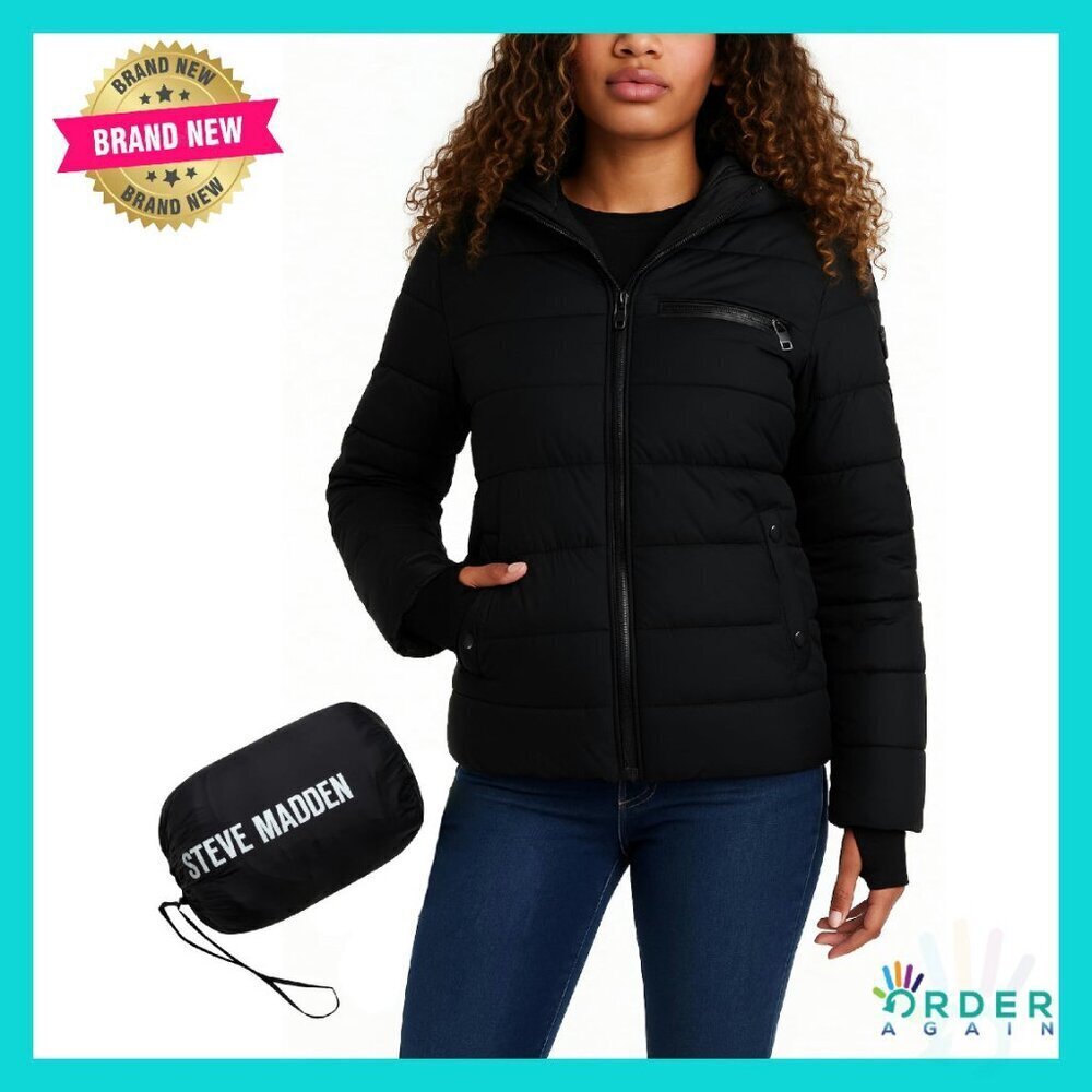 Lightweight Packable Puffer Jacket Quilted Hooded Winter Coat Chic Minimal